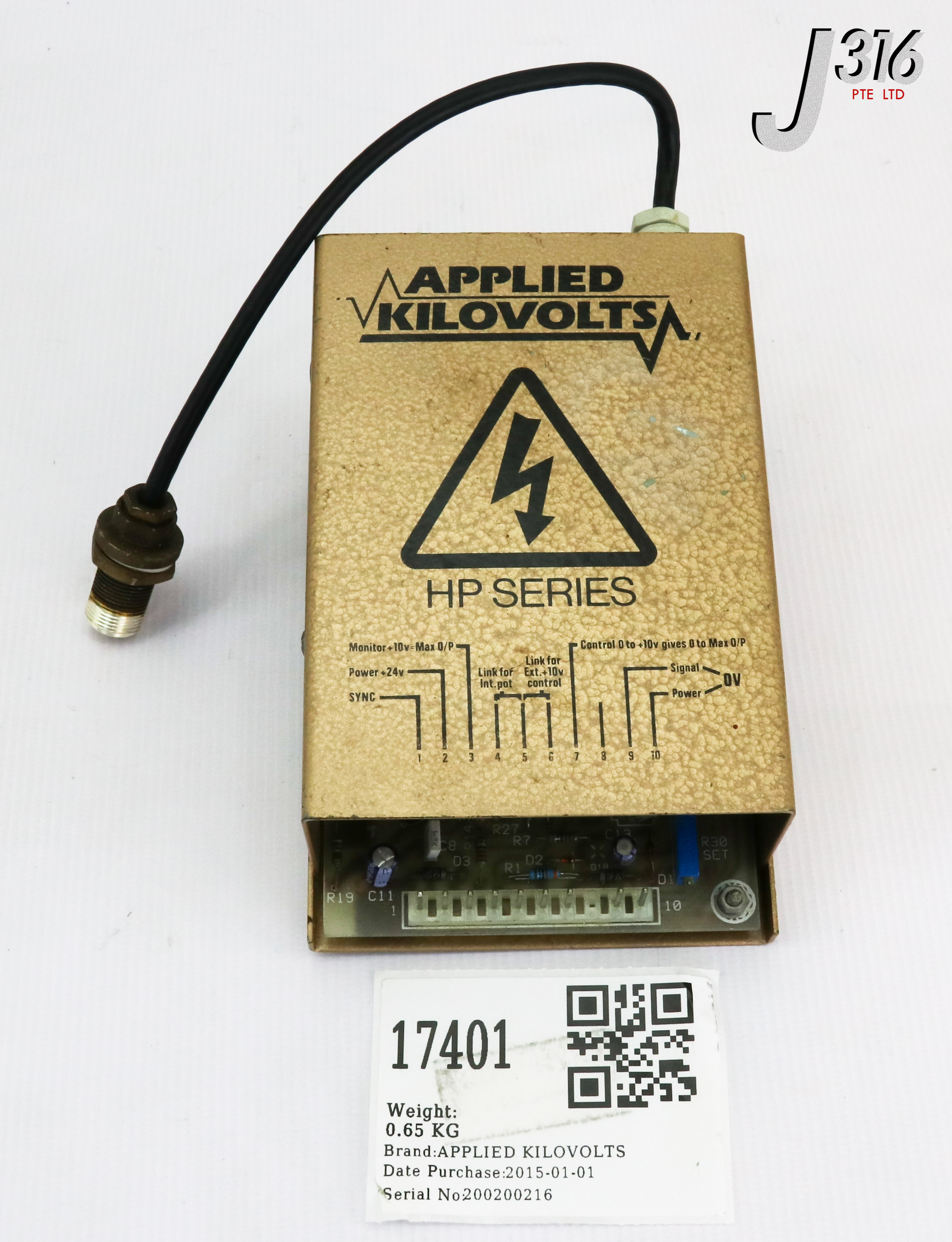 17401 APPLIED KILOVOLTS HP SERIES POWER SUPPLY HP1N 94 J316Gallery